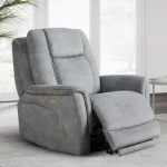 Linus – Hudson Grey Power Zero Gravity Recliner Recliners Gray 12