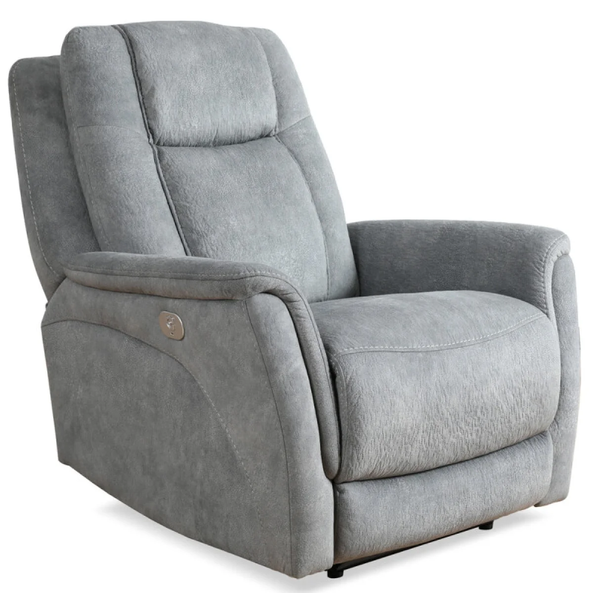 Linus – Hudson Grey Power Zero Gravity Recliner Recliners Gray 7