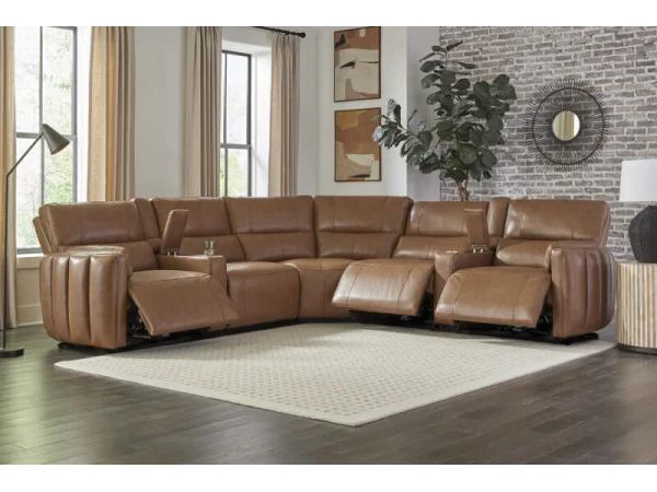 Monarch – Butterscotch Manual Reclining Swivel Chair And Ottoman Chairs Brown 12