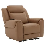 Momentum – Cashew Power Zero Gravity Recliner With Heat & Massage Recliners Brown 16