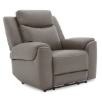 Momentum – Dark Granite Power Zero Gravity Recliner With Heat & Massage Recliners Brown 9