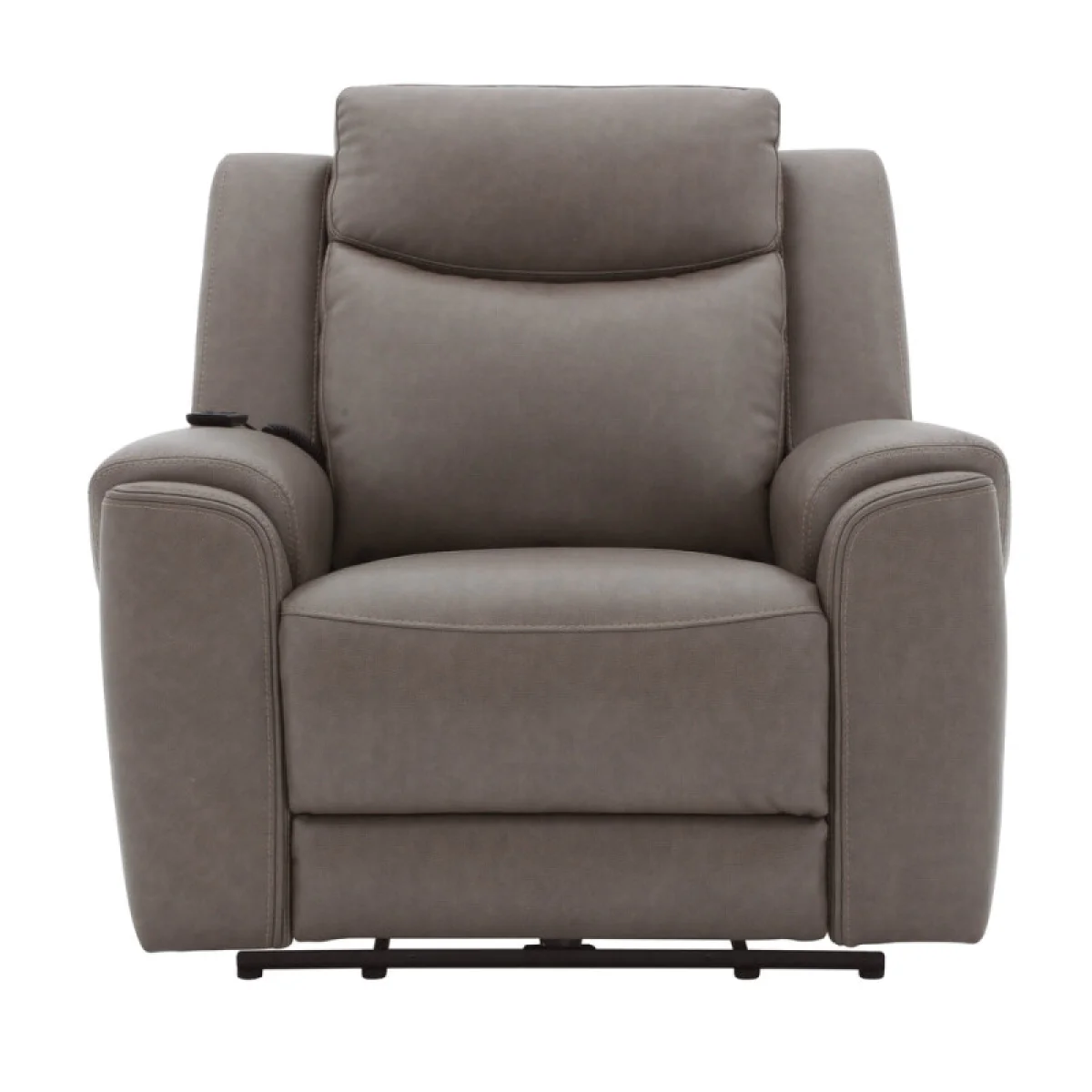 Momentum – Dark Granite Power Zero Gravity Recliner With Heat & Massage Recliners Brown 7