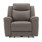 Momentum – Dark Granite Power Zero Gravity Recliner With Heat & Massage Recliners Brown 12