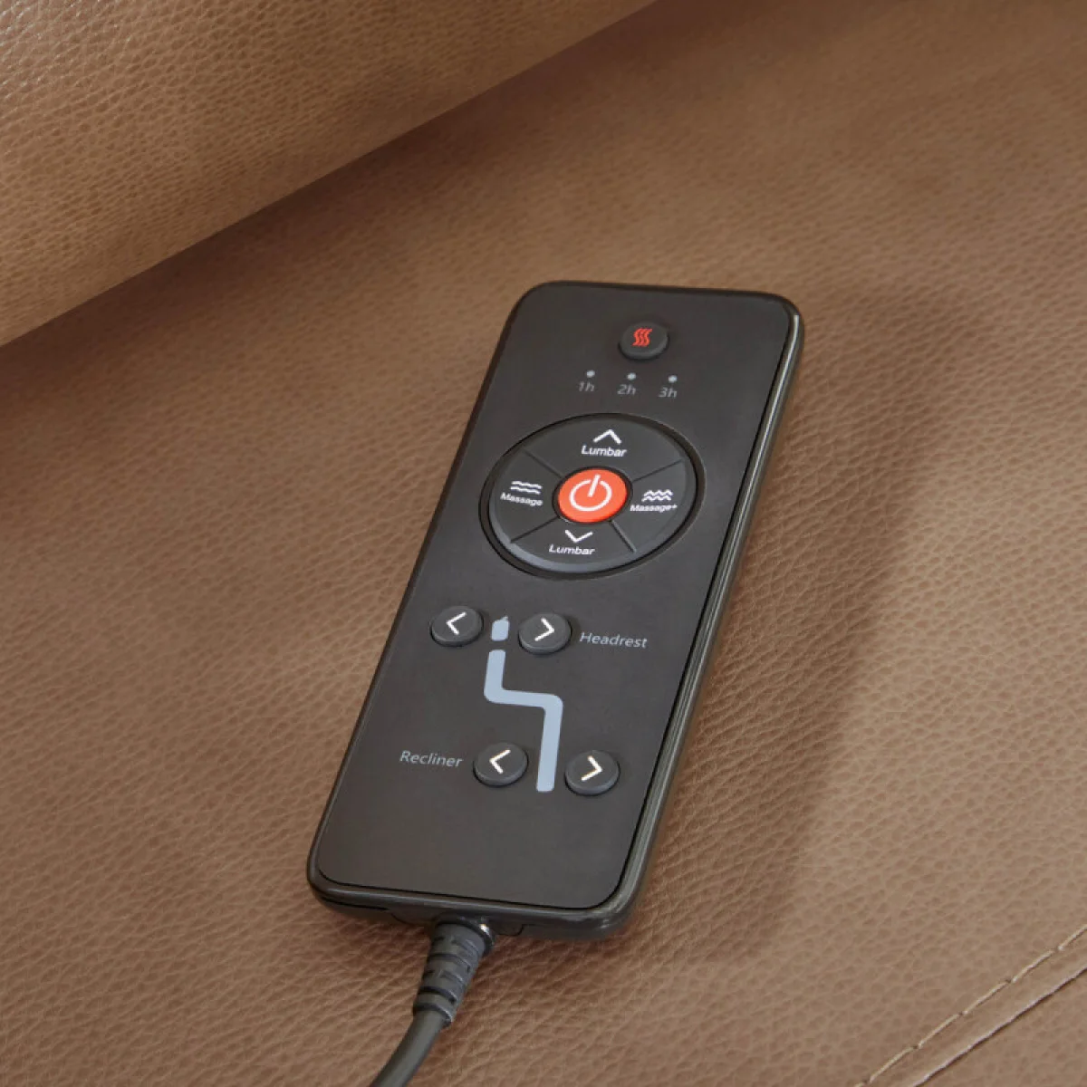 Momentum – Cashew 6pc Power Zero Gravity Modular With Heat, Massage And Speaker Recliners Brown 16