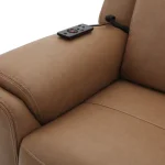 Momentum – Cashew 6pc Power Zero Gravity Modular With Heat, Massage And Speaker Recliners Brown 33