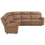 Momentum – Cashew 6pc Power Zero Gravity Modular With Heat, Massage And Speaker Recliners Brown 28