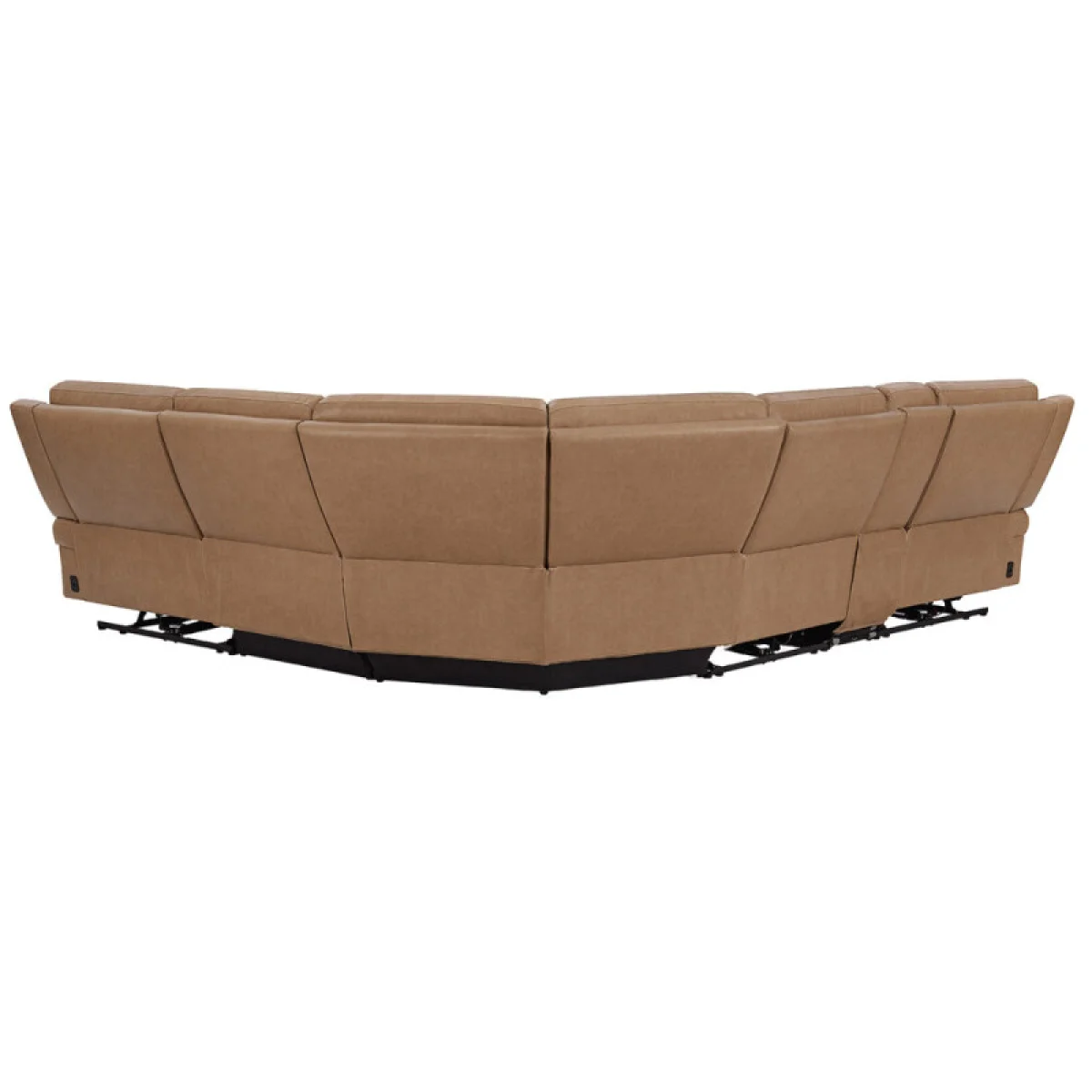 Momentum – Cashew 6pc Power Zero Gravity Modular With Heat, Massage And Speaker Recliners Brown 21