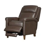 Northfield – Walnut Whirl Power High Leg Recliner With Power Headrest Recliners Brown 14