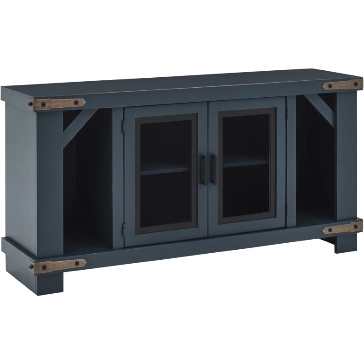 Sawyer 64″ Console W/ 2 Doors MO1240-MBL Entertainment Stands Aspen Home 4