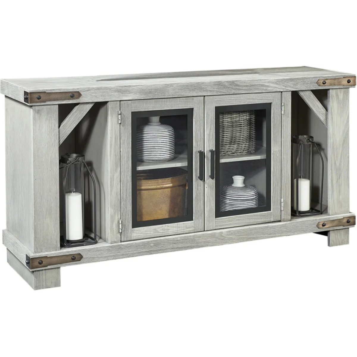Sawyer 64″ Console W/ 2 Doors MO1240-MBL Entertainment Stands Aspen Home 10