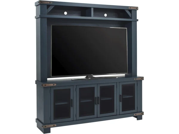 Sawyer 78″ Console & Hutch MOHEMGRP1 Entertainment Stands Aspen Home
