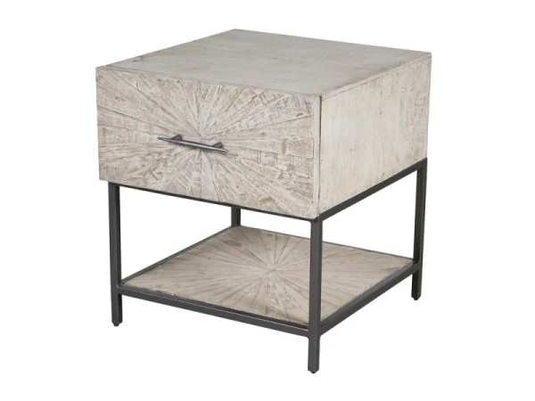 Crossings Monaco End Table End tables Cream