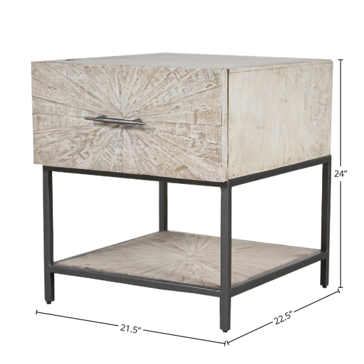 Crossings Monaco End Table End tables Cream 13