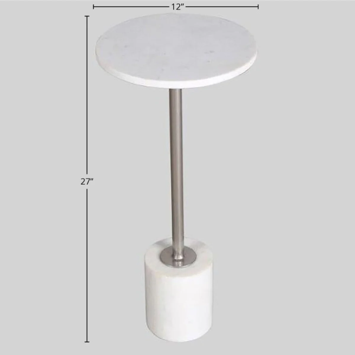 Crossings Monaco Accent Table (made Of Iron & Marble) Accent Furniture Accent Furniture 6