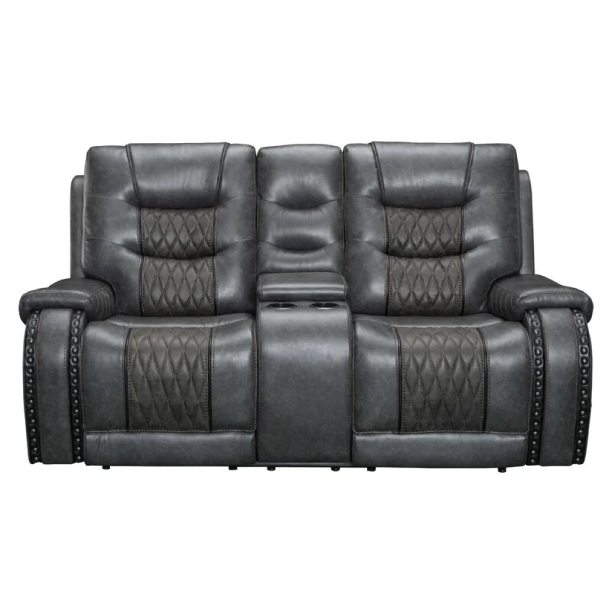Outlaw – Stallion Power Console Loveseat Recliners black 7