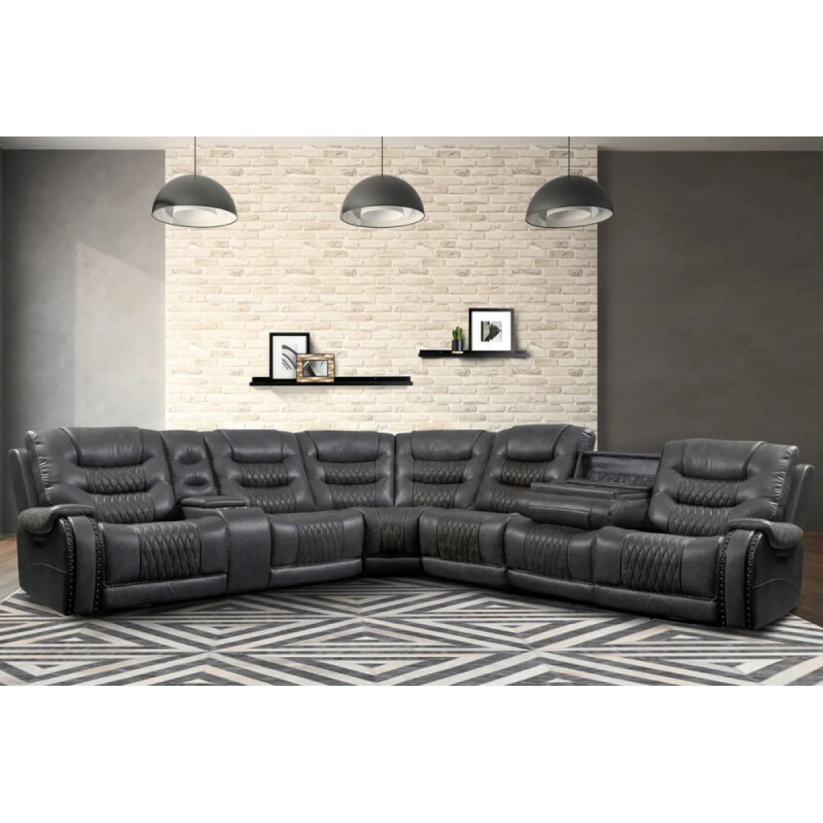 Outlaw – Stallion 7 Pc Package T (811lph, 860, 810, 850, 840, 840t, 811rph) Recliners black 4