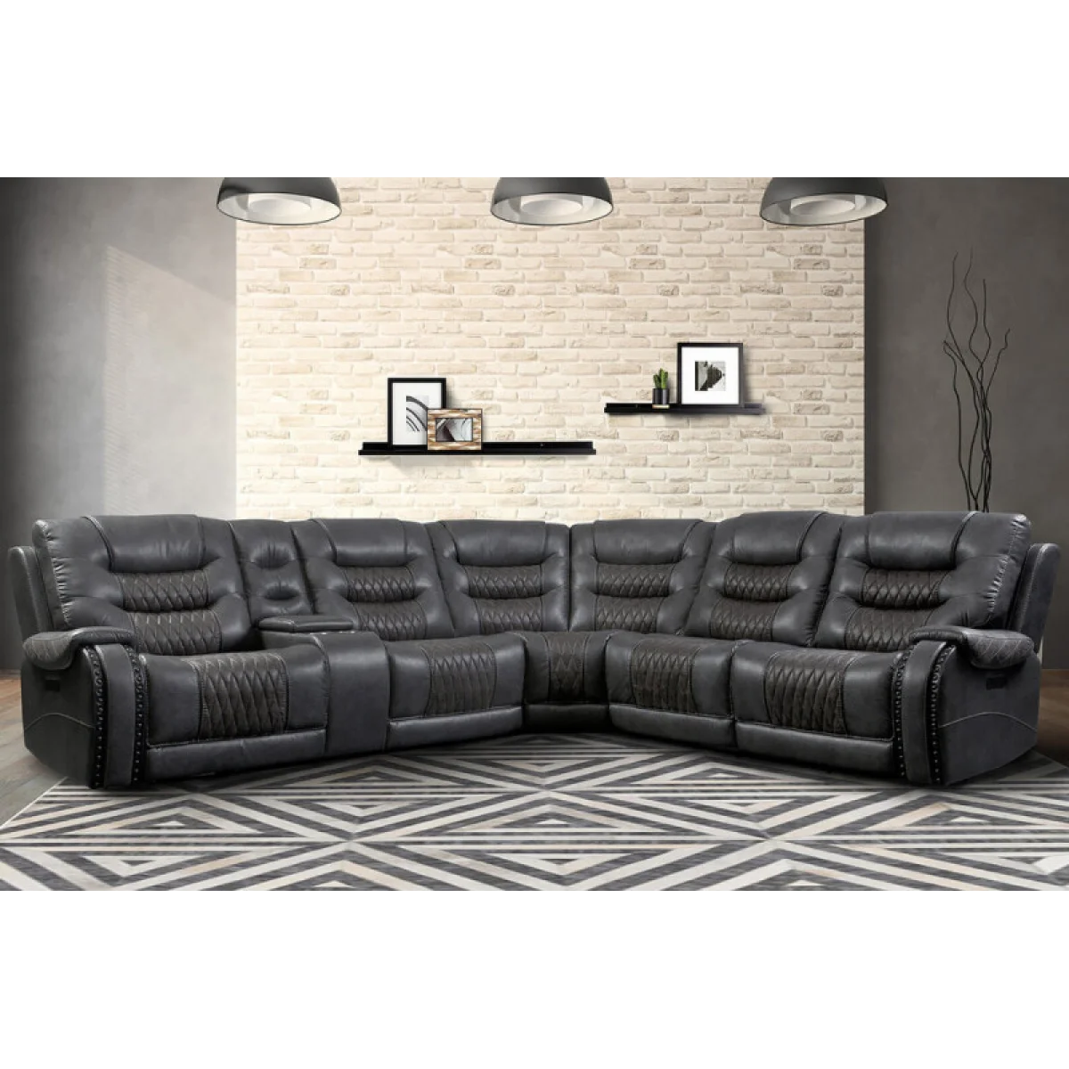 Outlaw – Stallion 6 Pc Package T (811lph, 810, 850, 840t, 860, 811rph) Recliners black 4