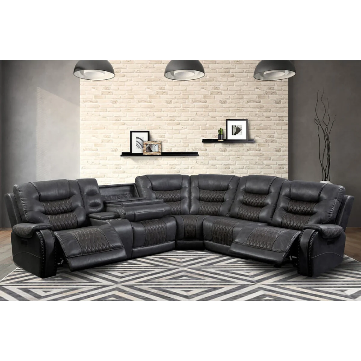 Outlaw – Stallion 6 Pc Package T (811lph, 810, 850, 840t, 860, 811rph) Recliners black 6