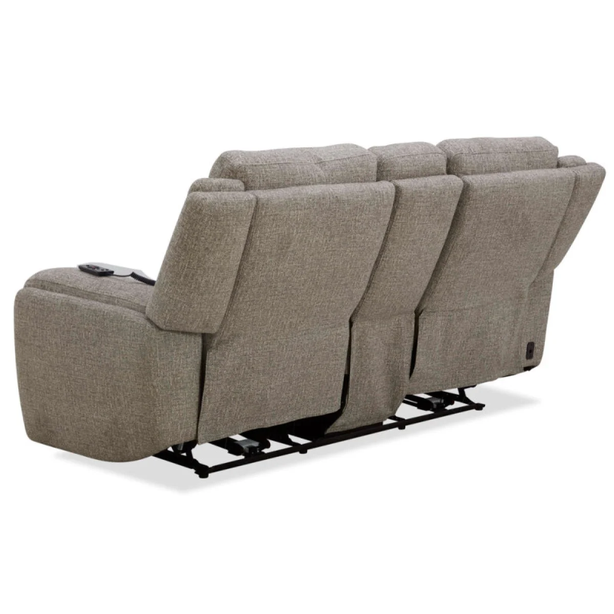 Penfield – Frappe Power Zero Gravity Loveseat W/ Heat, Massage & Speaker Recliners Brown 6