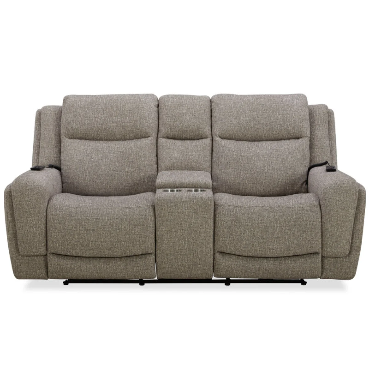 Penfield – Frappe Power Zero Gravity Loveseat W/ Heat, Massage & Speaker Recliners Brown 8