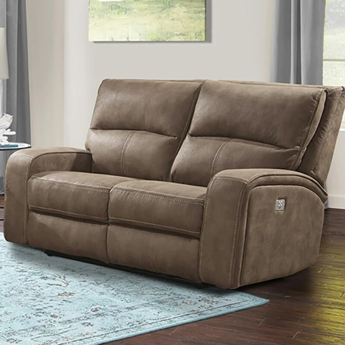 Polaris – Kahlua Power Loveseat Recliners Brown 4