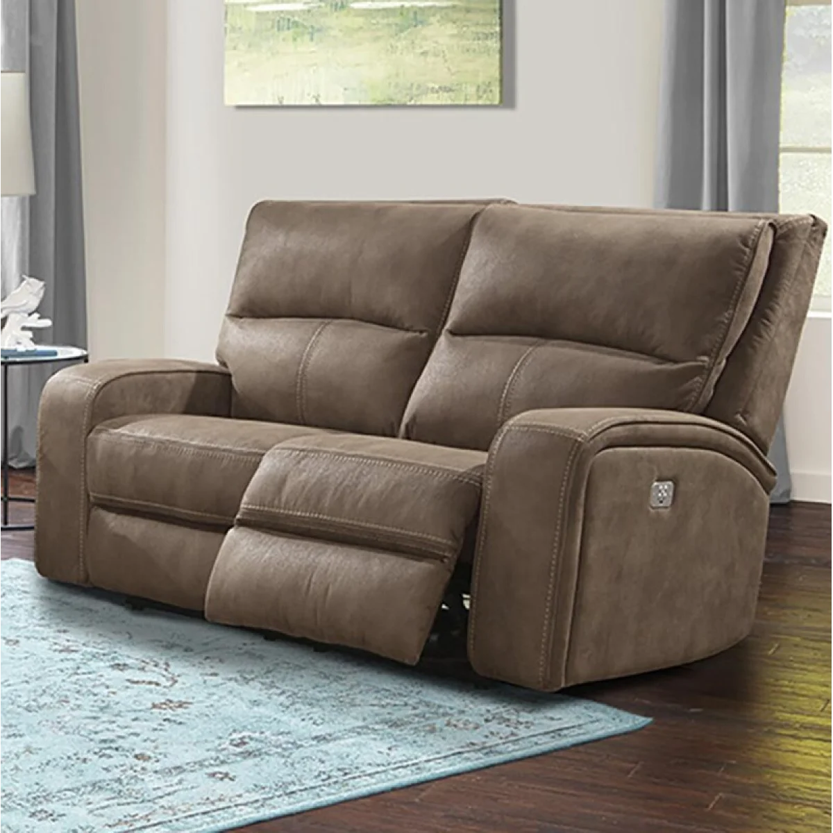 Polaris – Kahlua Power Loveseat Recliners Brown 6