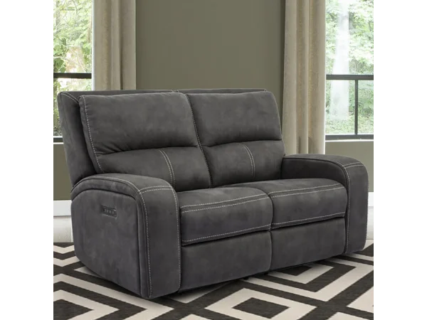Polaris – Slate Power Loveseat Recliners black