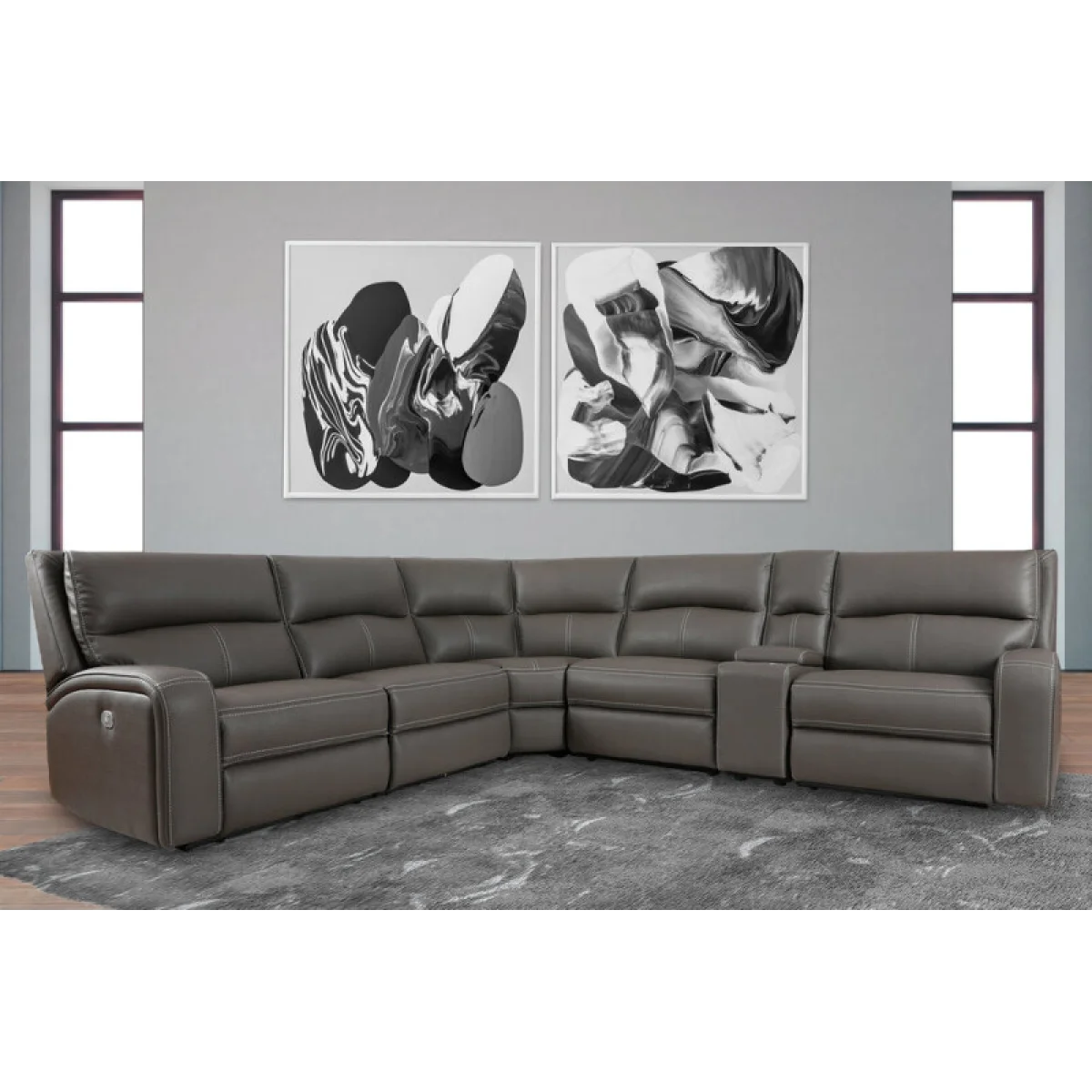 Polaris – Haze 6pc Package A (811lphz, 810, 850, 840, 860, 811rphz) Recliners Brown 4