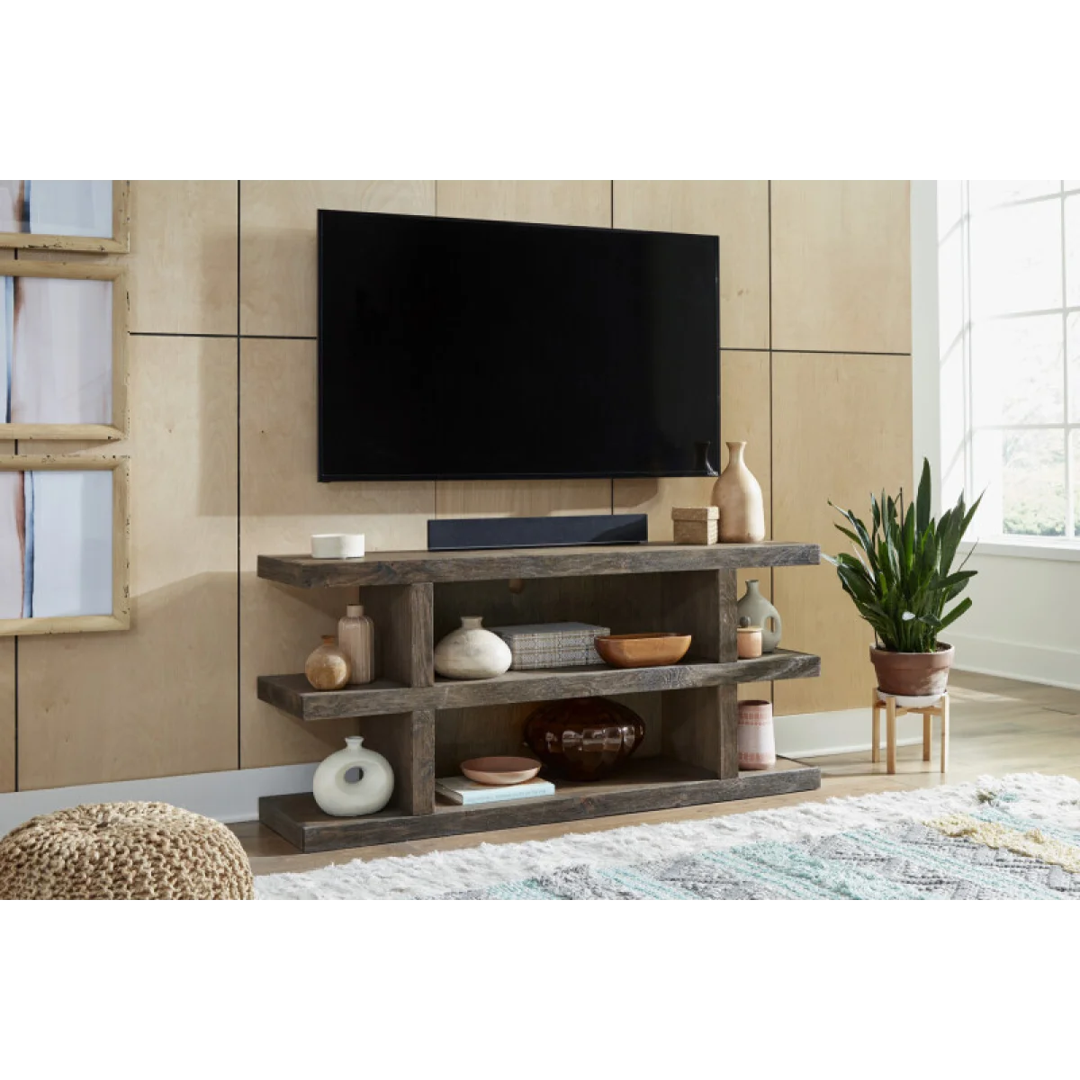 Mackenzie 65″ Open Console Entertainment Stands Aspen Home 6