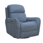 Quest – Upgrade Midnight Blue Swivel Glider Cordless Recliner – Powered By Freemotion Recliners blue 10