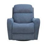 Quest – Upgrade Midnight Blue Swivel Glider Cordless Recliner – Powered By Freemotion Recliners blue 13