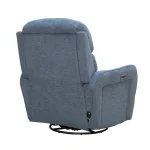 Quest – Upgrade Midnight Blue Swivel Glider Cordless Recliner – Powered By Freemotion Recliners blue 15