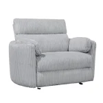 Radius – Mega Grey Xl Power Glider Recliner Recliners Gray 9