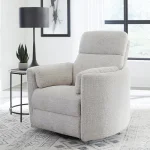 Radius – Angora Linen Manual Swivel Glider Recliner Recliners Angora 14