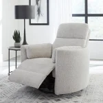 Radius – Angora Linen Manual Swivel Glider Recliner Recliners Angora 16