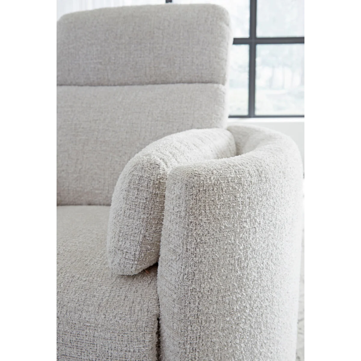 Radius – Angora Linen Manual Swivel Glider Recliner Recliners Angora 7