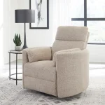 Radius – Burlap Manual Swivel Glider Recliner Recliners Burlap 10