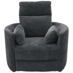 Radius – Mediterranean Power Swivel Glider Recliner Recliners Gray 16