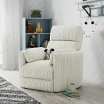 Radius – Mega Ivory Power Swivel Glider Recliner Recliners Cream 9
