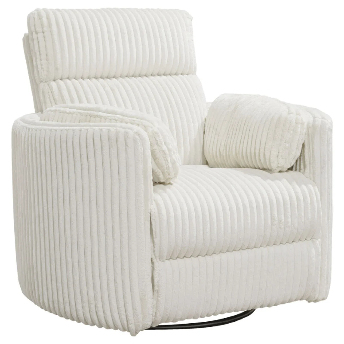 Radius – Mega Ivory Power Swivel Glider Recliner Recliners Cream 6