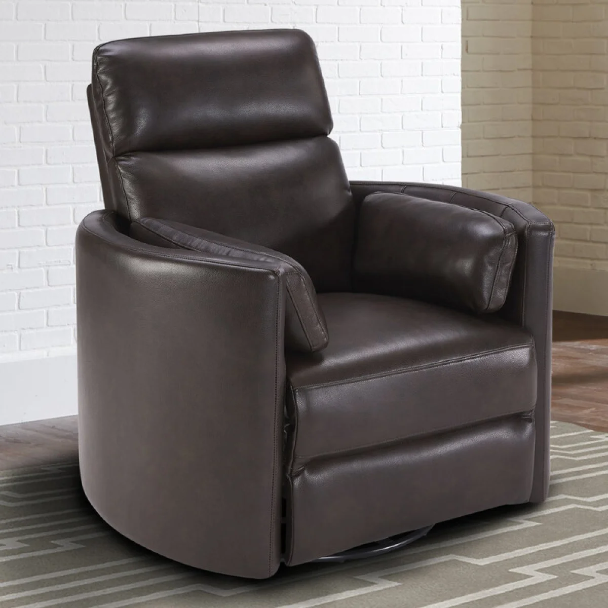 Radius – Florence Brown – Powered By Freemotion Power Cordless Swivel Glider Recliner Recliners Brown 4