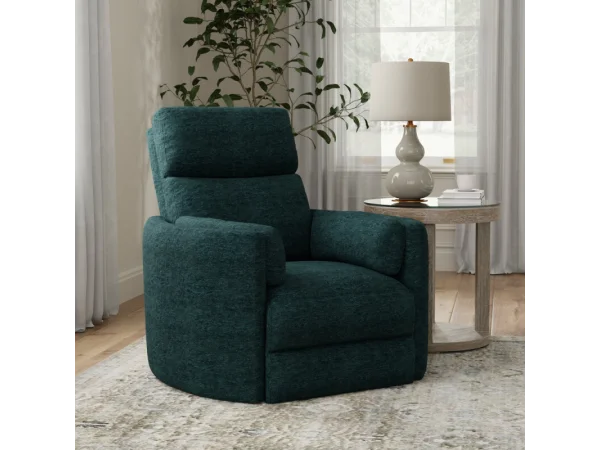 Radius – Peacock Power Swivel Glider Recliner Recliners blue