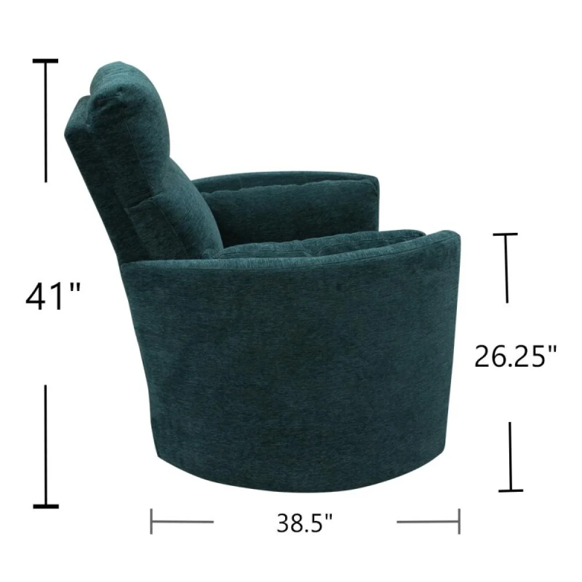 Radius – Peacock Power Swivel Glider Recliner Recliners blue 11