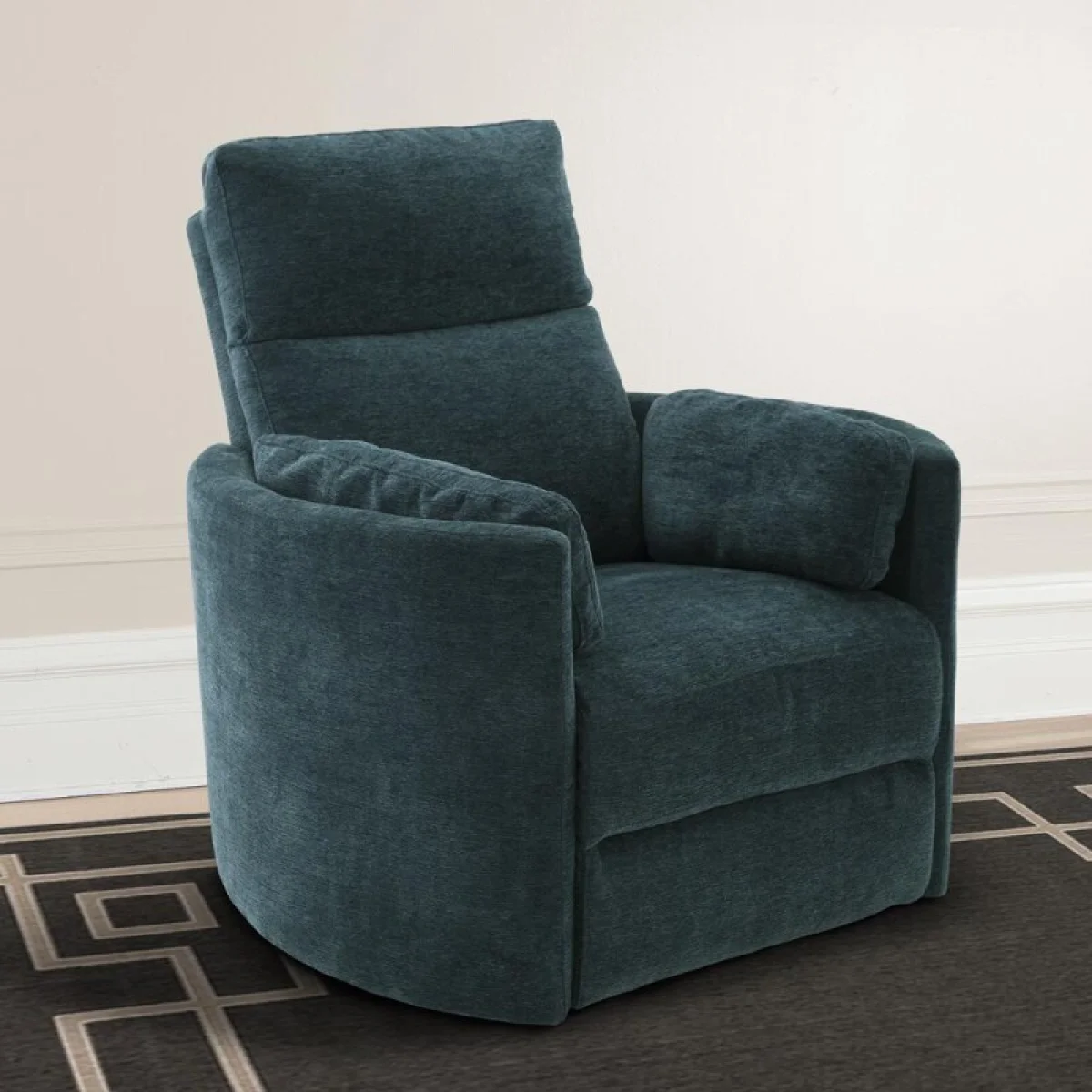Radius – Peacock Power Swivel Glider Recliner Recliners blue 12