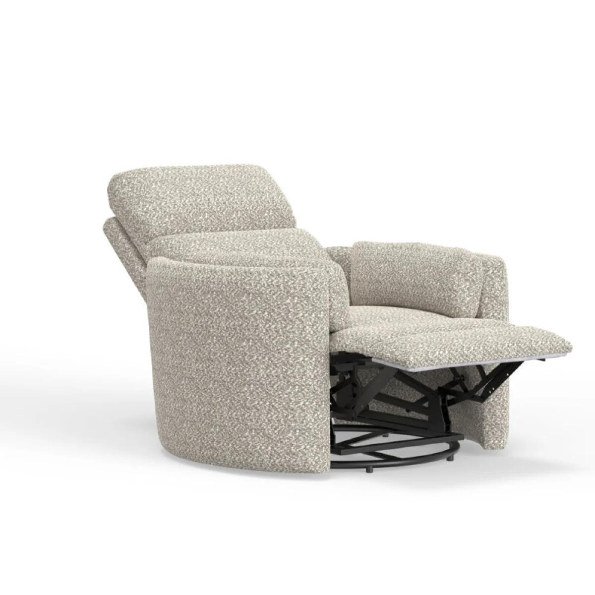 Radius – Tatum River Rock Power Swivel Glider Recliner Recliners Cream 6