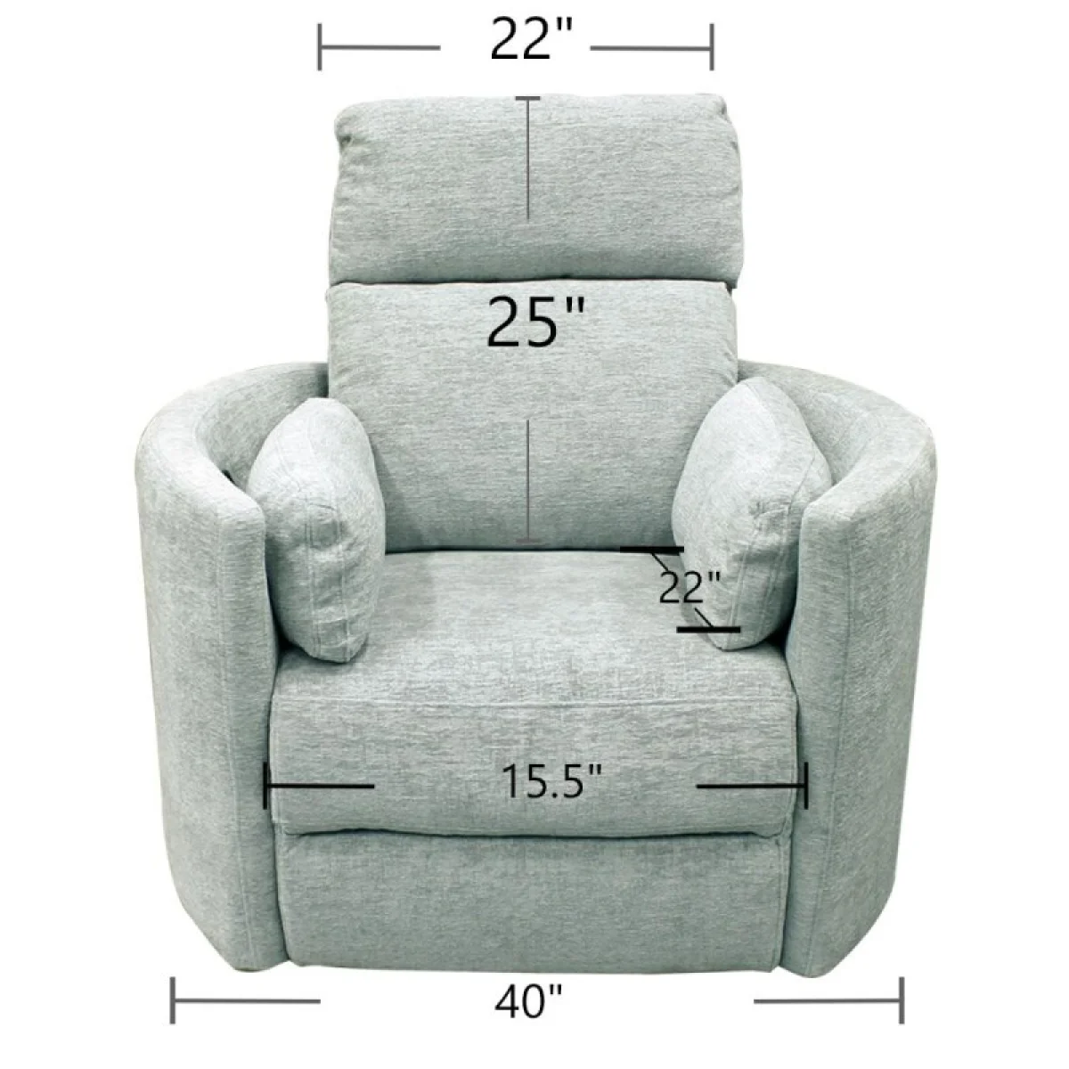 Radius – Windstream Power Swivel Glider Recliner Recliners Green 10