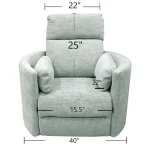 Radius – Windstream Power Swivel Glider Recliner Recliners Green 19