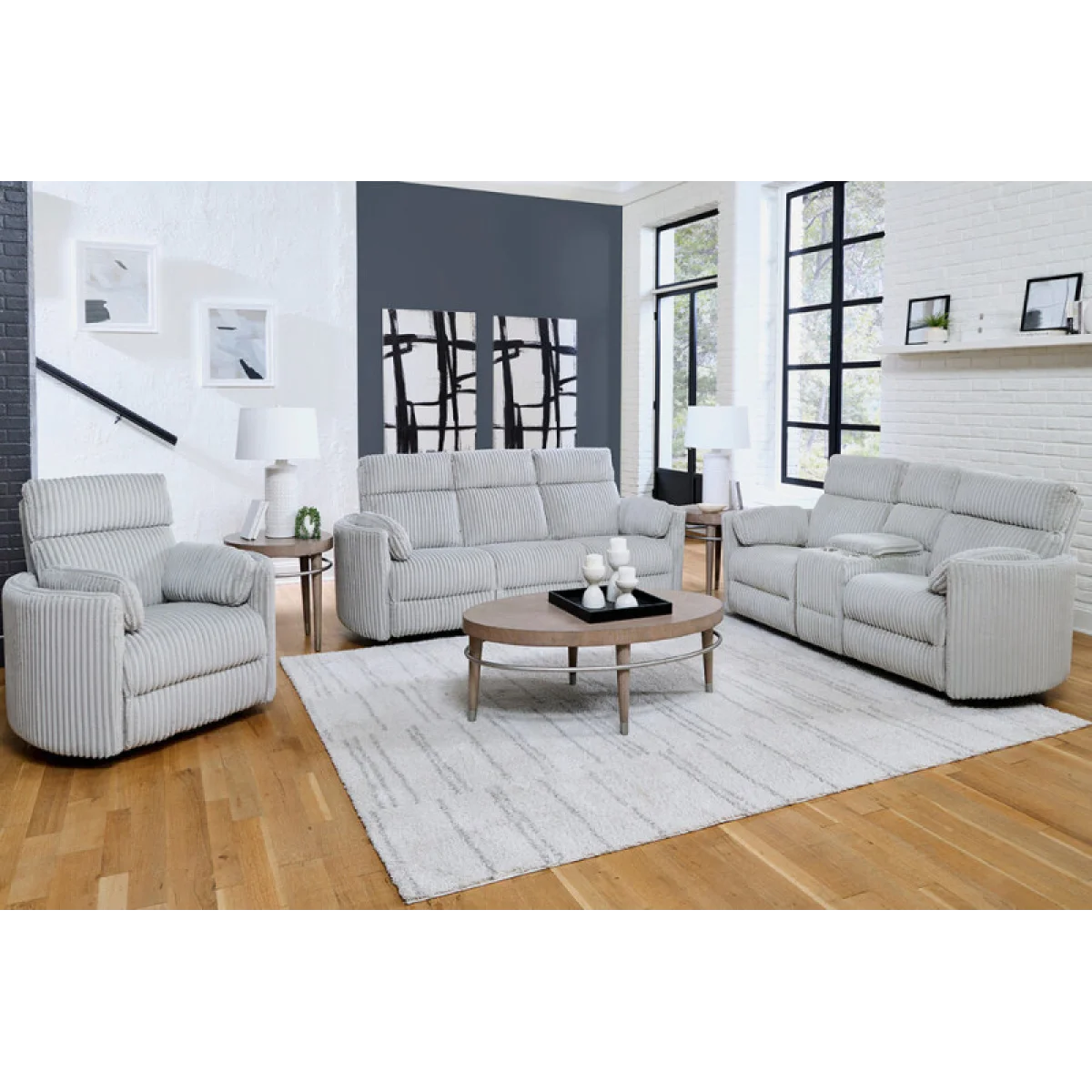 Radius – Mega Grey Power Sofa Recliners Gray 14