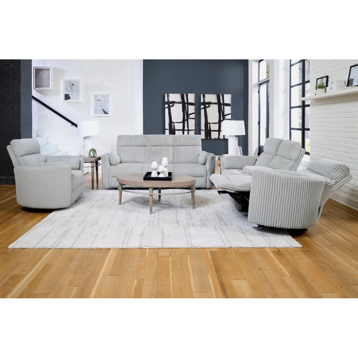Radius – Mega Grey Power Sofa Recliners Gray 15