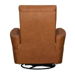 Remmington – Vintage Caramel Power Swivel Glider Recliner Recliners Brown 12